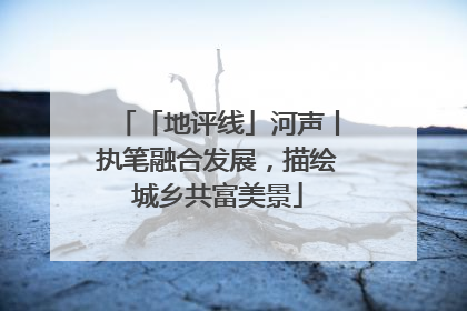 「地评线」河声丨执笔融合发展，描绘城乡共富美景