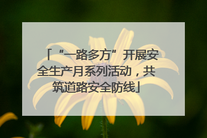 “一路多方”开展安全生产月系列活动，共筑道路安全防线