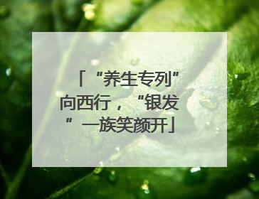 “养生专列”向西行，“银发”一族笑颜开