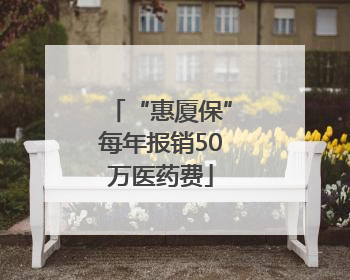 “惠厦保”每年报销50万医药费