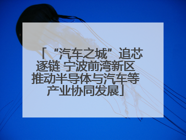 “汽车之城”追芯逐链 宁波前湾新区推动半导体与汽车等产业协同发展