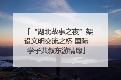 “湖北故事之夜”架设文明交流之桥 国际学子共叙东游情缘