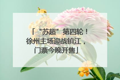 “苏超”第四轮！徐州主场迎战镇江，门票今晚开售