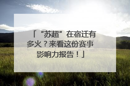 “苏超”在宿迁有多火？来看这份赛事影响力报告！