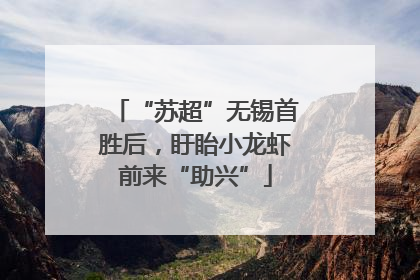 “苏超”无锡首胜后，盱眙小龙虾前来“助兴”