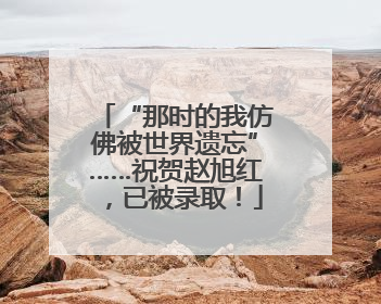 “那时的我仿佛被世界遗忘”……祝贺赵旭红，已被录取！