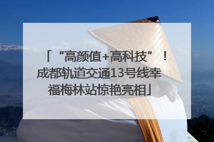 “高颜值+高科技”！成都轨道交通13号线幸福梅林站惊艳亮相