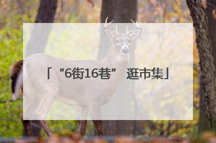 “6街16巷” 逛市集