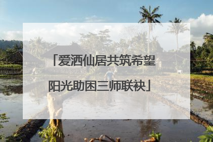 爱洒仙居共筑希望 阳光助困三师联袂