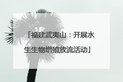 福建武夷山：开展水生生物增殖放流活动