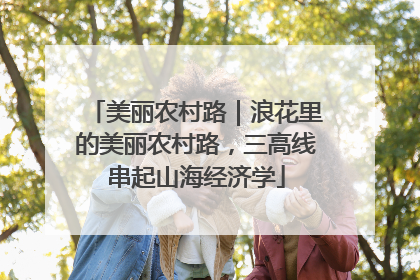 美丽农村路｜浪花里的美丽农村路，三高线串起山海经济学