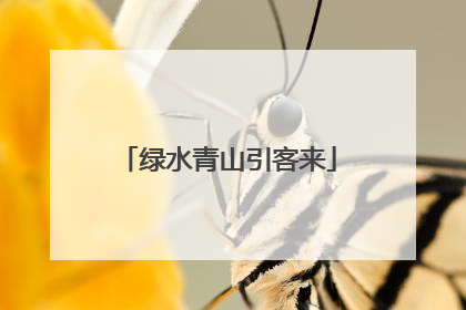 绿水青山引客来