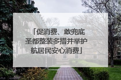 促消费、敢兜底 圣都整装多措并举护航居民安心消费