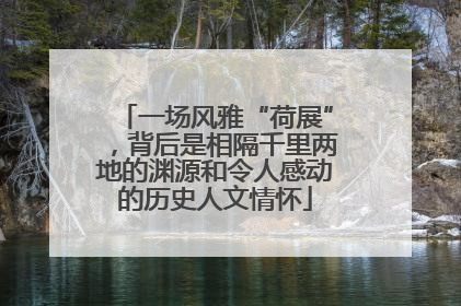 一场风雅“荷展”，背后是相隔千里两地的渊源和令人感动的历史人文情怀