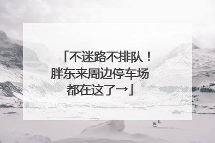 不迷路不排队！胖东来周边停车场都在这了→