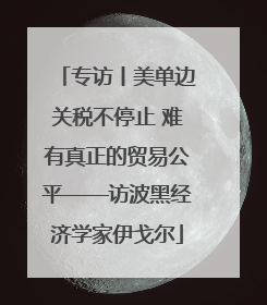 专访丨美单边关税不停止 难有真正的贸易公平——访波黑经济学家伊戈尔