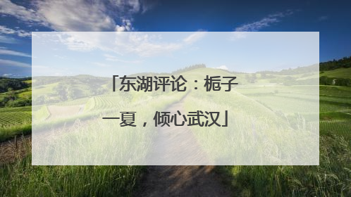 东湖评论：栀子一夏，倾心武汉