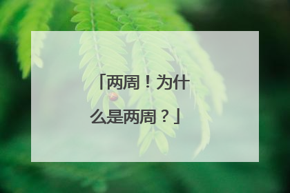两周！为什么是两周？