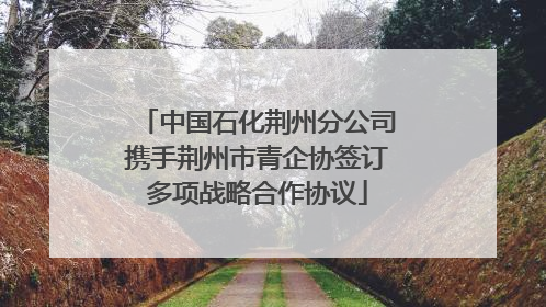 中国石化荆州分公司携手荆州市青企协签订多项战略合作协议