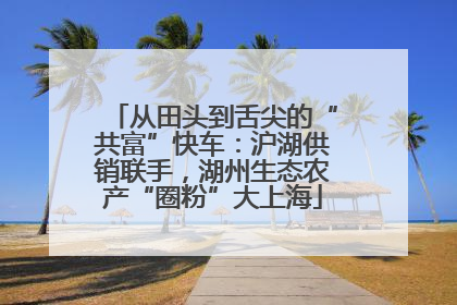 从田头到舌尖的“共富”快车：沪湖供销联手，湖州生态农产“圈粉”大上海