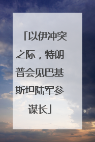 以伊冲突之际，特朗普会见巴基斯坦陆军参谋长
