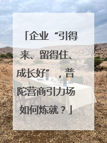 企业“引得来、留得住、成长好”，普陀营商引力场如何炼就？