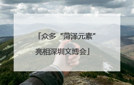 众多“菏泽元素”亮相深圳文博会