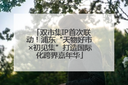 双市集IP首次联动！浦东“天物好市×初见集”打造国际化跨界嘉年华