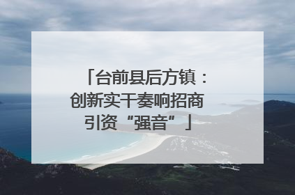 台前县后方镇：创新实干奏响招商引资“强音”