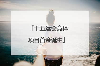 十五运会竞体项目首金诞生