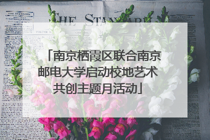 南京栖霞区联合南京邮电大学启动校地艺术共创主题月活动