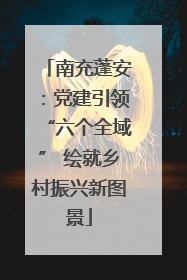 南充蓬安：党建引领“六个全域” 绘就乡村振兴新图景