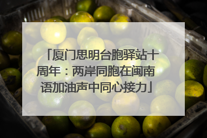 厦门思明台胞驿站十周年：两岸同胞在闽南语加油声中同心接力