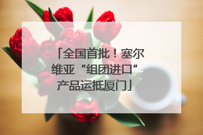 全国首批！塞尔维亚“组团进口”产品运抵厦门
