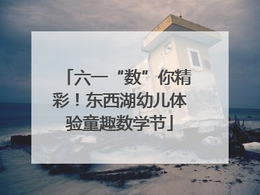 六一“数”你精彩！东西湖幼儿体验童趣数学节