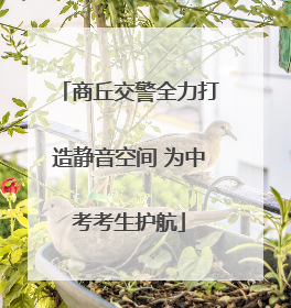 商丘交警全力打造静音空间 为中考考生护航