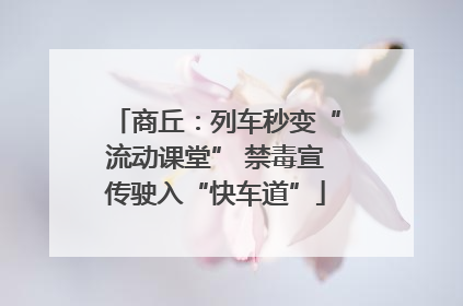商丘：列车秒变“流动课堂” 禁毒宣传驶入“快车道”