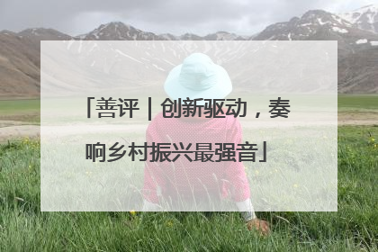 善评｜创新驱动，奏响乡村振兴最强音