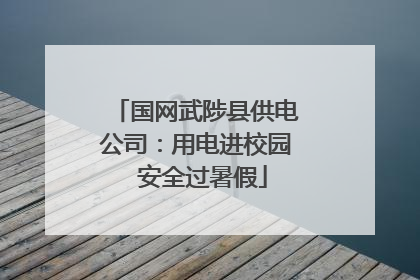 国网武陟县供电公司：用电进校园  安全过暑假