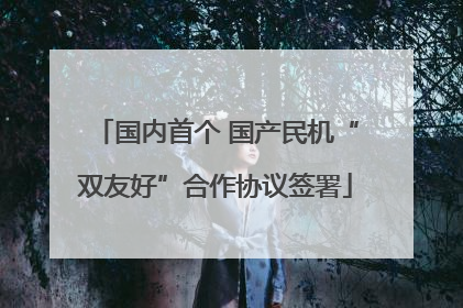 国内首个 国产民机“双友好”合作协议签署
