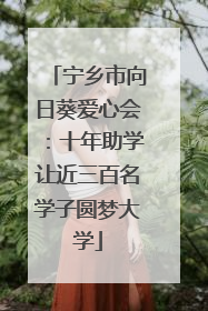 宁乡市向日葵爱心会：十年助学让近三百名学子圆梦大学
