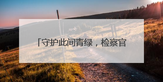 守护此间青绿，检察官能做些什么？这“后半篇文章”带你看明白