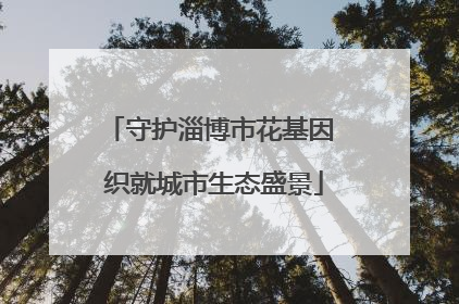 守护淄博市花基因 织就城市生态盛景