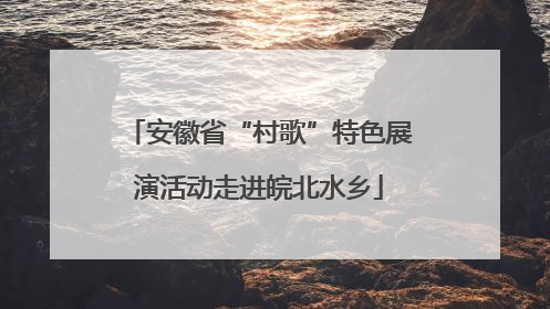 安徽省“村歌”特色展演活动走进皖北水乡