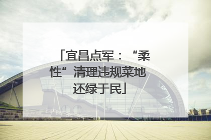 宜昌点军：“柔性”清理违规菜地 还绿于民