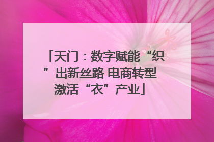 天门：数字赋能“织”出新丝路 电商转型激活“衣”产业