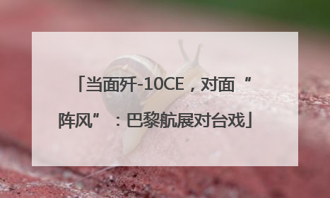当面歼-10CE，对面“阵风”：巴黎航展对台戏