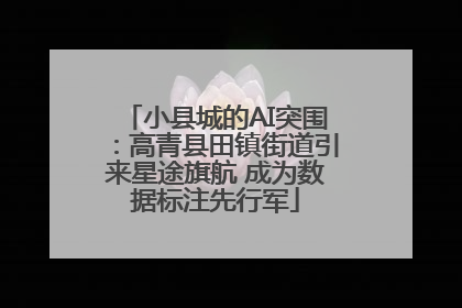 小县城的AI突围：高青县田镇街道引来星途旗航 成为数据标注先行军