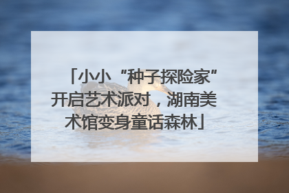 小小“种子探险家”开启艺术派对，湖南美术馆变身童话森林