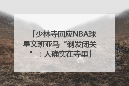 少林寺回应NBA球星文班亚马“剃发闭关”:人确实在寺里